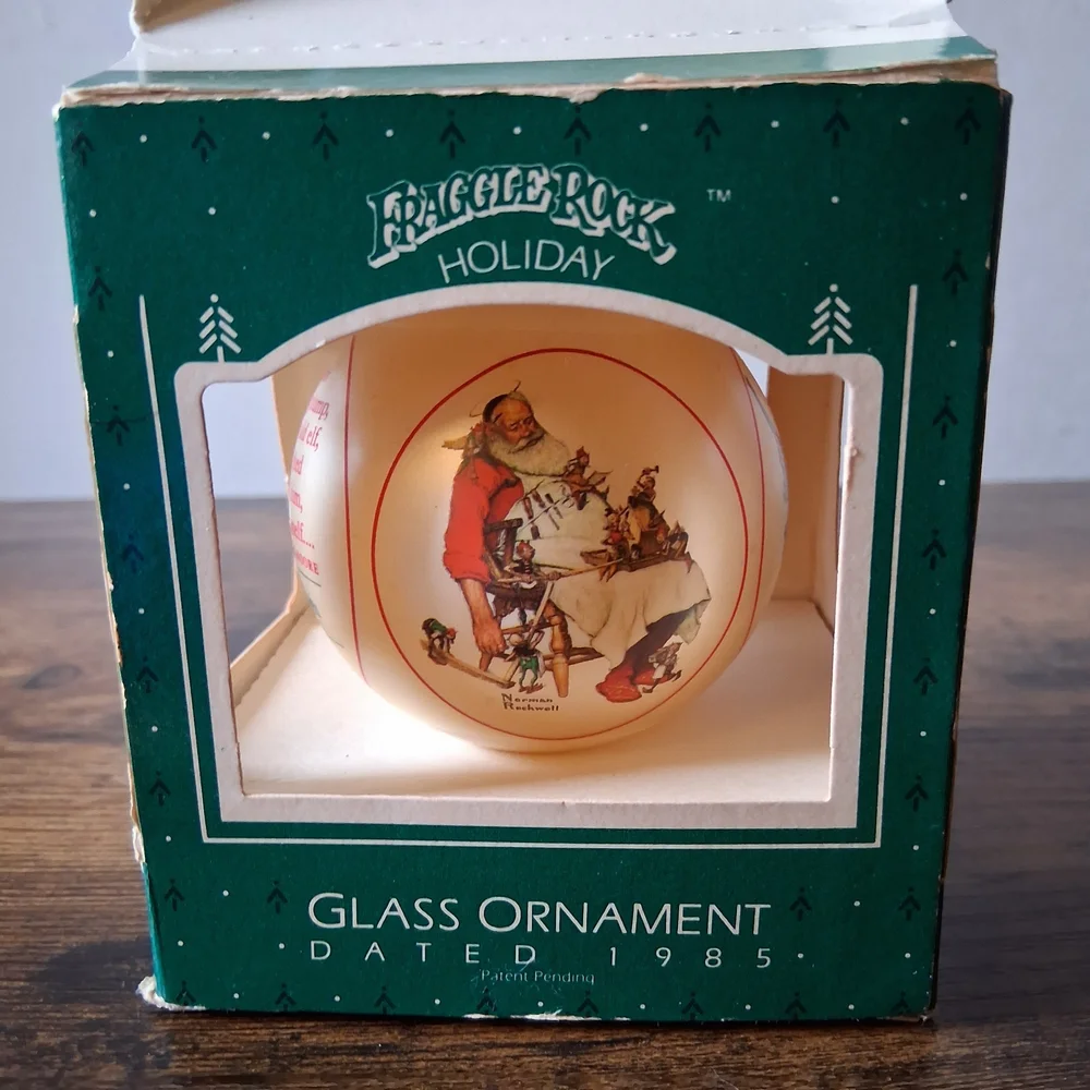 Vintage 1985 Hallmark Fraggle Rock Holiday Ornament with Santa Design